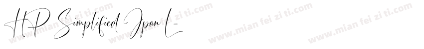 HP Simplified Jpan L字体转换